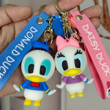 Cartoon Silicone Keychain Mickey Mouse Donald Duck Handbag Pendant