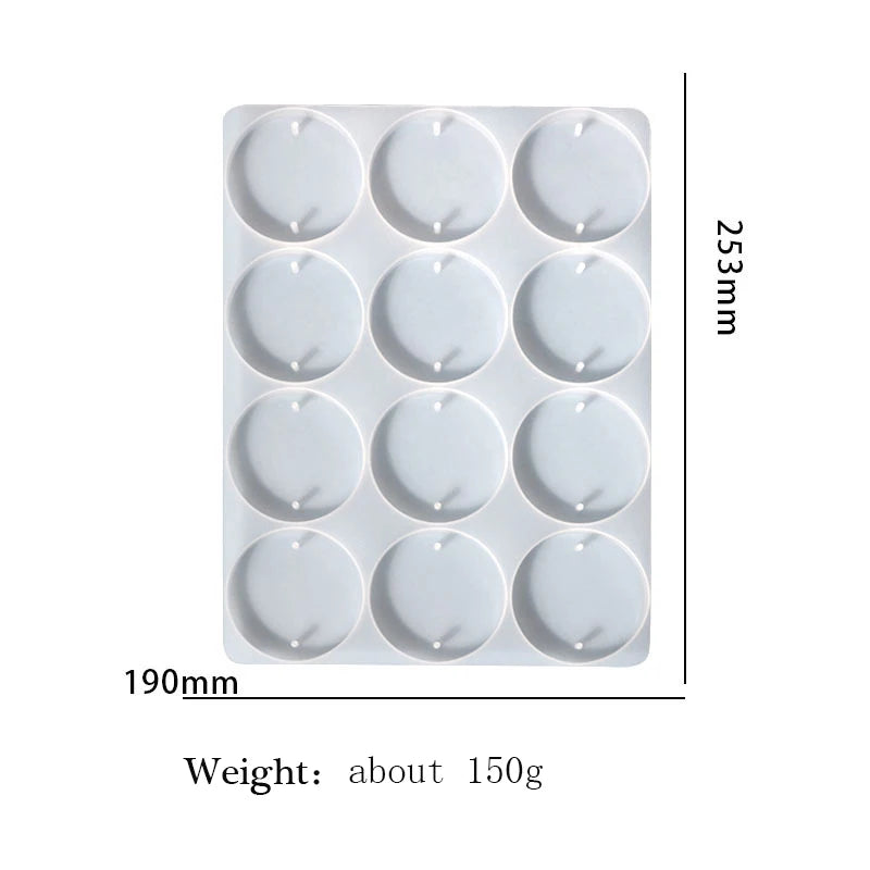 Round Silicone Mold for Jewelry Making