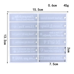 Alphabet Epoxy Resin Silicone Mold for DIY Crafts Making
