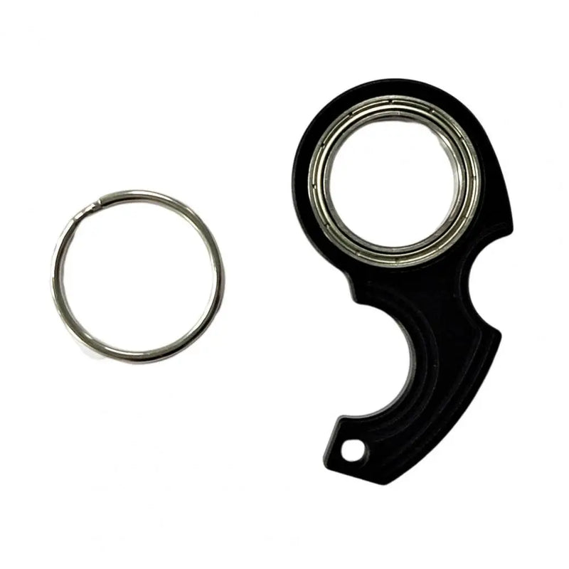 Metal Keychain Fidget Spinner Compact Stress Relief Toy