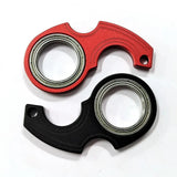 Metal Keychain Fidget Spinner Compact Stress Relief Toy