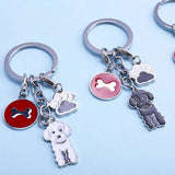Shih Tzu Dog Pendant Key Chain for Women Men Girls