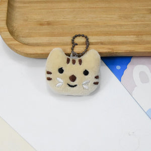 Kitten Fish Plush Doll Bag Decoration Keychain Christmas Gift Key Ring
