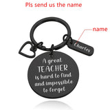 Teacher Appreciation Keychain - A Great Teacher is Hard to Find
