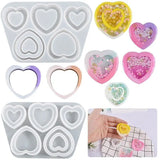 Heart Quicksand Silicone Jewelry Pendant Mould DIY Craft Making Tools