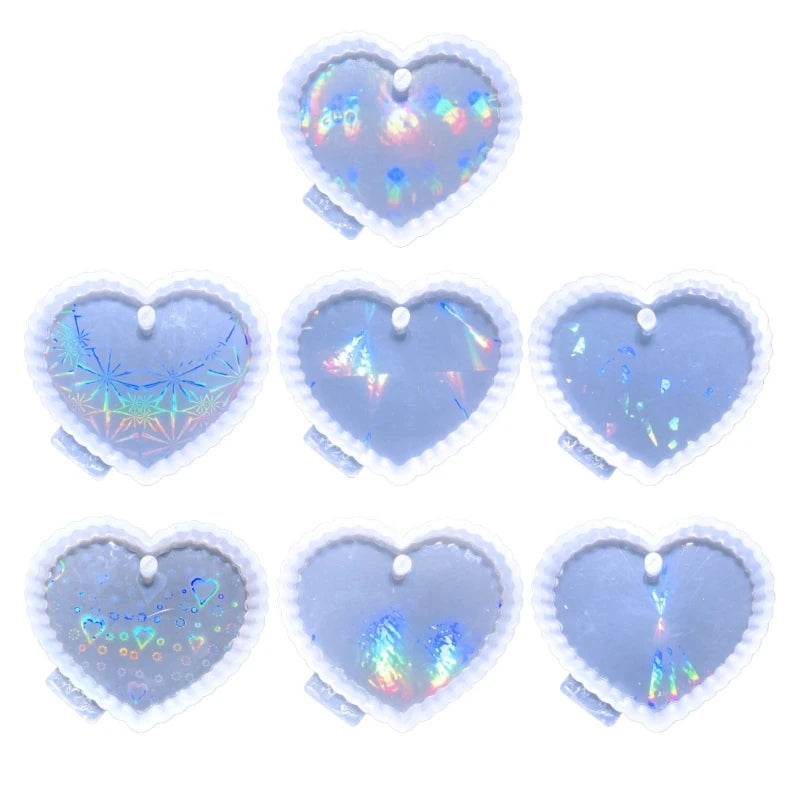 Heart Pendant Charms Mold Resin Jewelry Molds