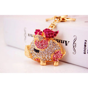 Rhinestone Keychain Keyring Purse Pendants Charms Decoration