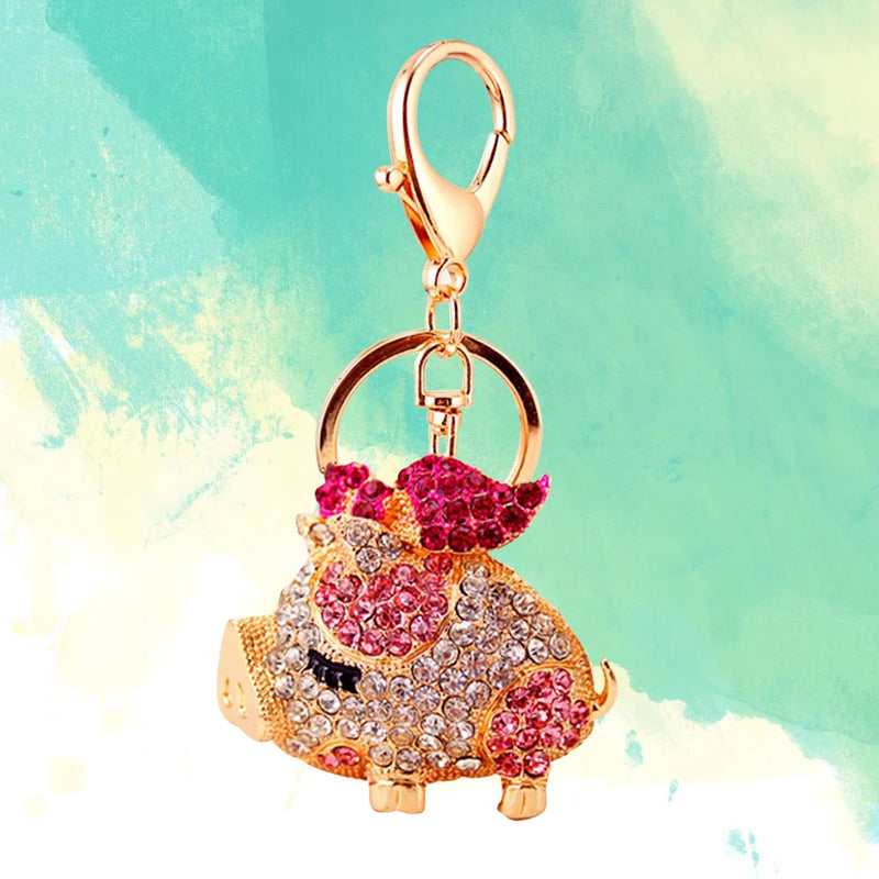 Rhinestone Keychain Keyring Purse Pendants Charms Decoration