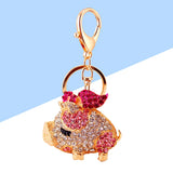 Rhinestone Keychain Keyring Purse Pendants Charms Decoration