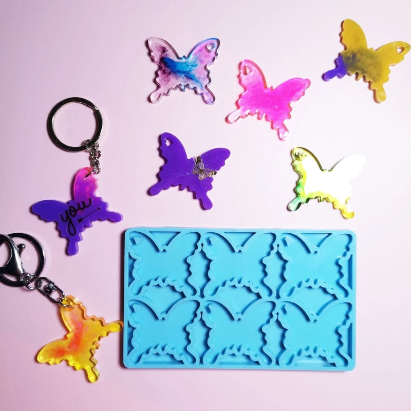Animal Silicone Keychain Resin Mold for DIY Jewelry Pendant Making