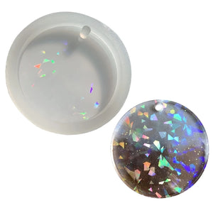 Round Silicone Mold for Epoxy Casting for DIY Pendant Keychain Jewelry