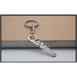 Personalized Name Keychain Stainless Steel for Women Men Birthday Gift