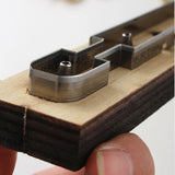 Wooden Keychain Strip Template Punching Die Cutting Mould Leather Jewelry Making