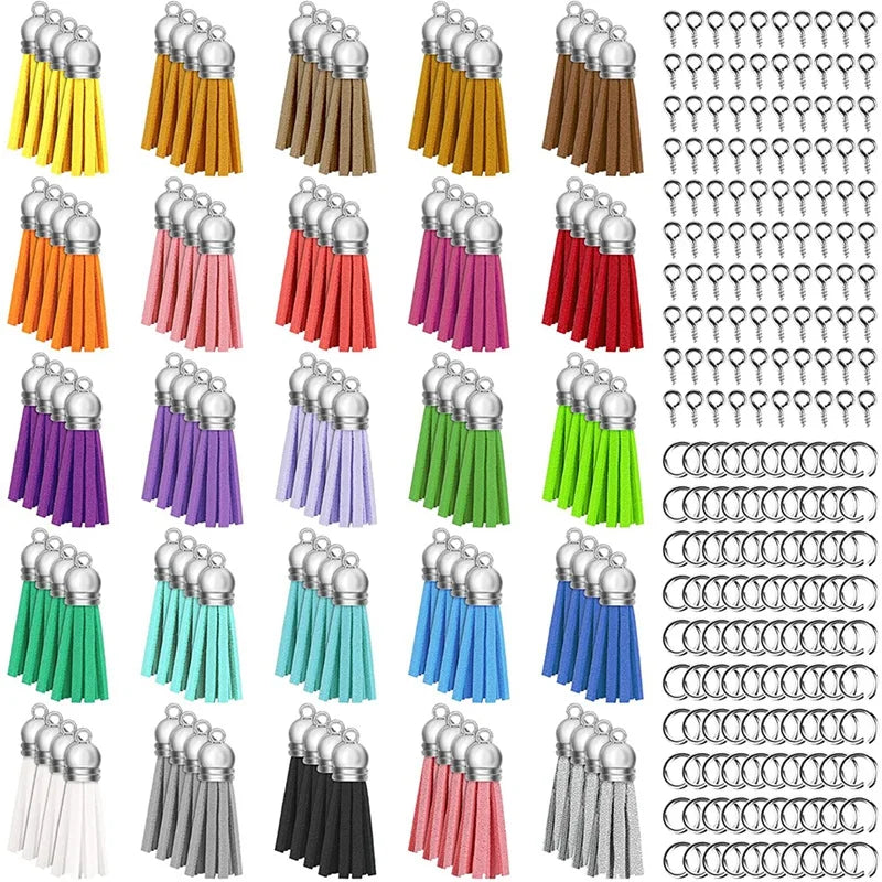 Keychain Tassels Charms 100 Pcs Jewelry Making Supplies