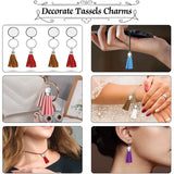 Keychain Tassels Charms 100 Pcs Jewelry Making Supplies