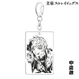 Bungo Stray Dogs Anime Key Chain Pendant Keyring Holder Jewelry Mori Ogai