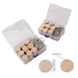 Wooden Blank Keychain Lightweight Sturdy DIY Holder Accessory