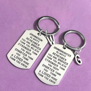 A-Z Keyring Military Tags Birthday Gift to Granddaughter G