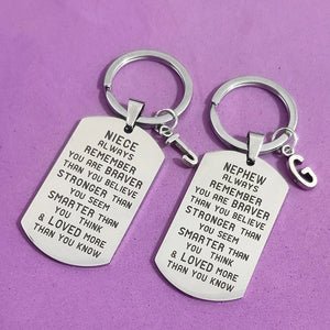 Keychain for Car Keys Birthday Keyring Ornaments to Nephew Niece