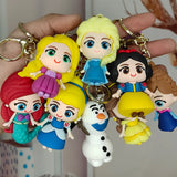 Princess Snow Elsa Pendant Cartoon Car Key Chains Frozen Anna Bag