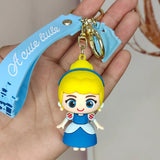 Princess Snow Elsa Pendant Cartoon Car Key Chains Frozen Anna Bag