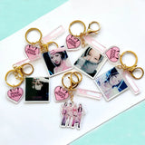 Kpop Boys Ateez TXT Acrylic Keychains Pendant Key Ring Charm Fans