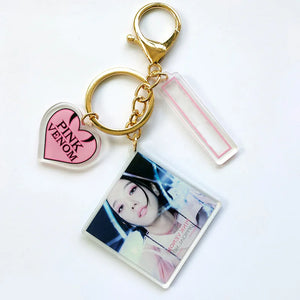 Kpop Boys Ateez TXT Acrylic Keychains Pendant Key Ring Charm Fans