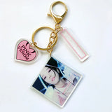 Kpop Boys Ateez TXT Acrylic Keychains Pendant Key Ring Charm Fans