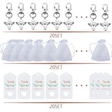 20Pcs Party Favours Wedding Communion Confirmation Keyring Girls Gift