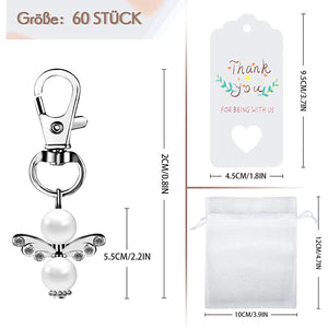 20Pcs Party Favours Wedding Communion Confirmation Keyring Girls Gift
