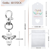 20Pcs Party Favours Wedding Communion Confirmation Keyring Girls Gift