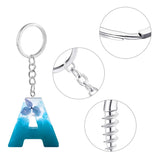 Keychain Chain Kit with Screw Eye Pins Metal Split Rings Set
