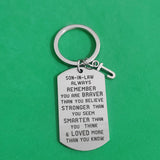 Personalized Initial Key Holder for Son-in-law Daughter-in-law M