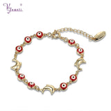 Dolphin Shape Zinc Alloy Red Bracelet for Kids
