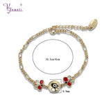 Butterfly Eye Shape Zinc Alloy Bracelet for Kids