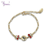 Butterfly Eye Shape Zinc Alloy Bracelet for Kids