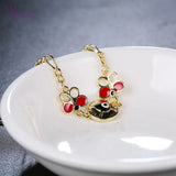 Butterfly Eye Shape Zinc Alloy Bracelet for Kids