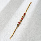 Tri-color CZ Women's Holiday Bracelet Gift