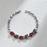 Tri-color CZ Women's Holiday Bracelet Gift