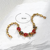 Tri-color CZ Women's Holiday Bracelet Gift