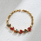 Tri-color CZ Women's Holiday Bracelet Gift