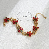Tri-color Trick Lucky Colorful Zircon Women's Bracelet