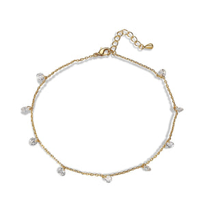 CZ Chain Anklets for Women - Kfvanfi Jewelry Womens Accessories