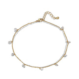 CZ Chain Anklets for Women - Kfvanfi Jewelry Womens Accessories