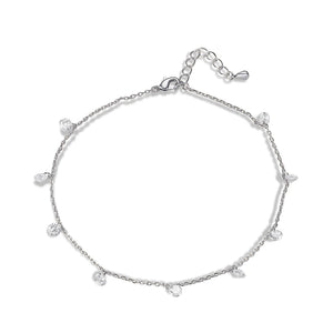 CZ Chain Anklets for Women - Kfvanfi Jewelry Womens Accessories