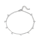 CZ Chain Anklets for Women - Kfvanfi Jewelry Womens Accessories