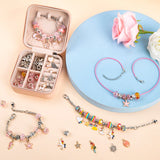 Kids Bracelet Girl DIY Brangle Beaded Toy School Birthday Gift Set