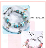 Kids Bracelet Girl DIY Brangle Beaded Toy School Birthday Gift Set