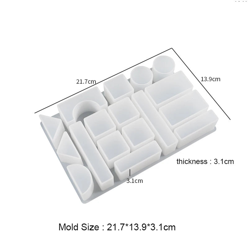 Kids Building Blocks Resin Mold DIY Playing Games Chess UV Cyrstal Resin Mold