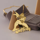 Personalized Kids Cartoon Necklace Nameplate Pendant Boy Girl Gift